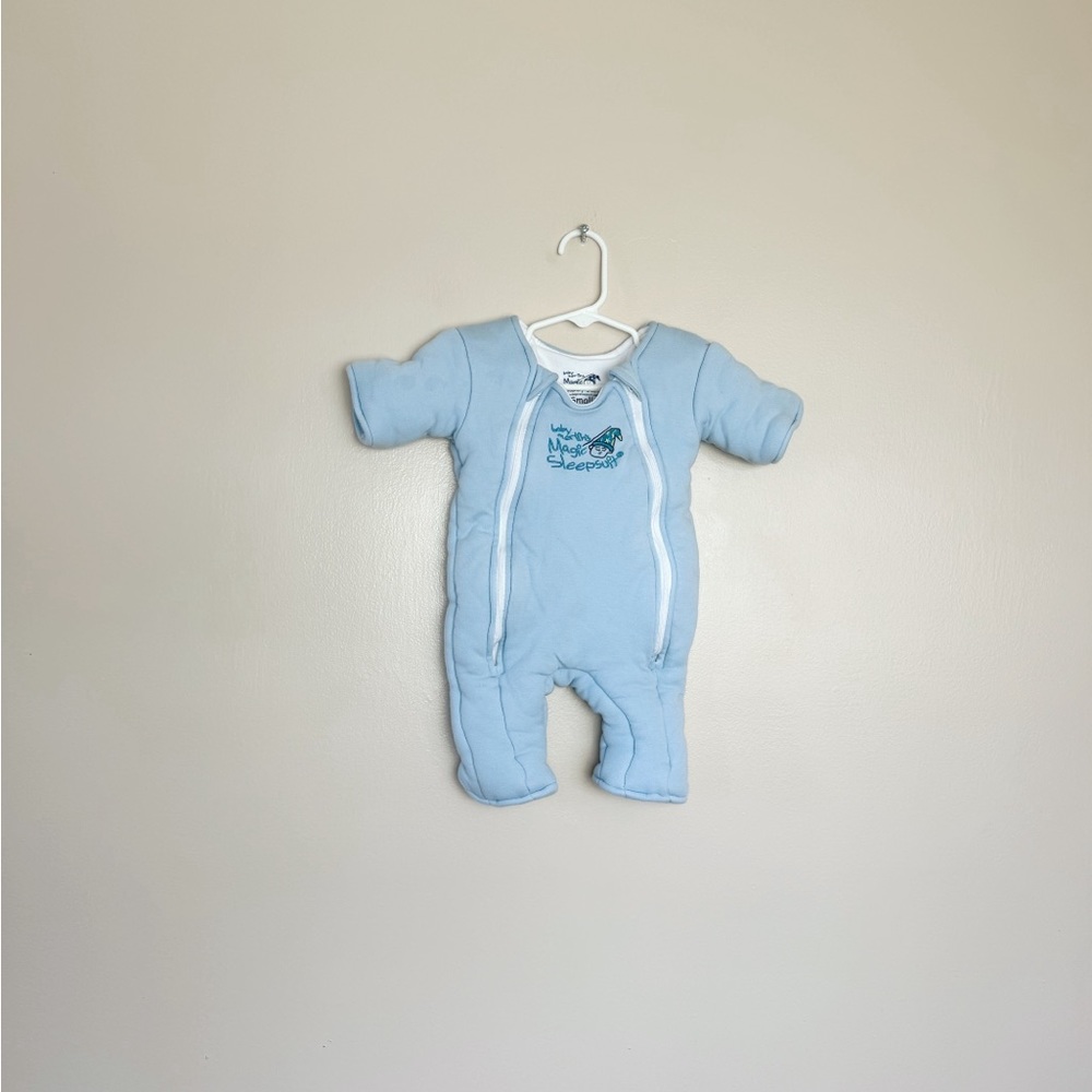 Blue Baby Merlin’s Magic Sleepsuit Size S (3-6mo) EUC